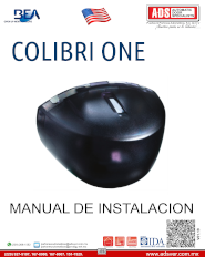 Manual de Instalacion BEA Colibri ONE, ADS Puertas y Portones Automaticos S.A. de C.V.